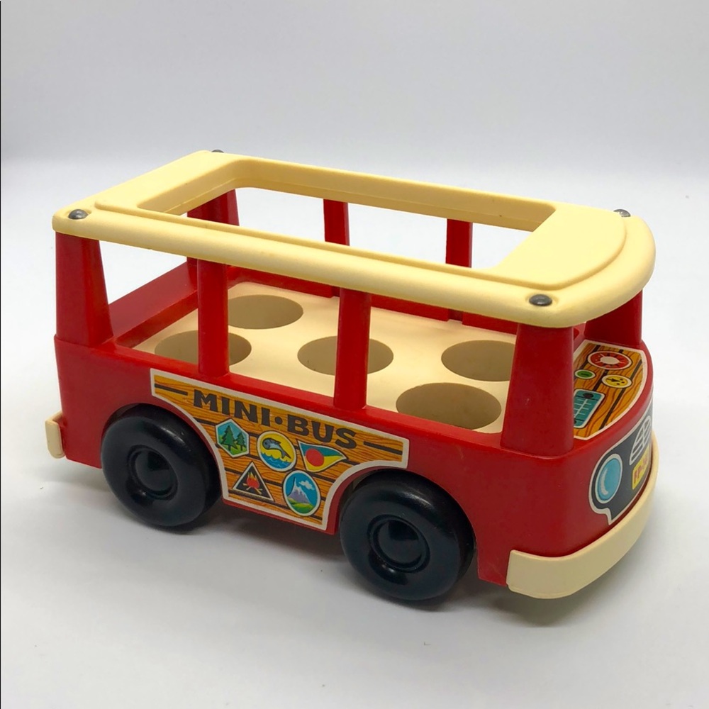 Fisher-Price Mini Bus, Made in USA, 1969